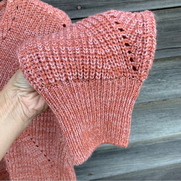 Marled Loose Knit Sweater Rosy Coral - Picture 4 of 8